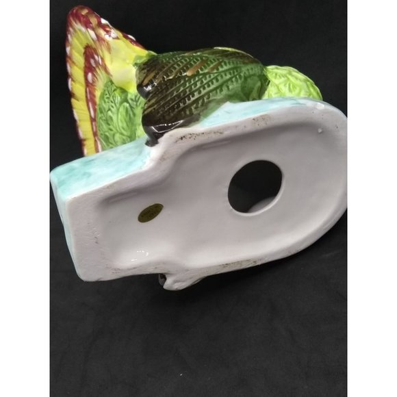 VTG Vermont Store Give Thanks ceramic Turkey Candle Holder W/Box 7" approx. - Picture 7 of 12